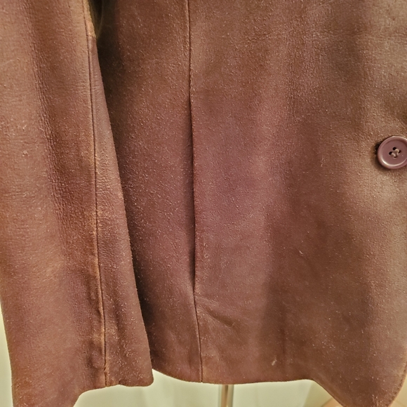 Modern Essentials Brown Leather Jacket GUC Sz M - Picture 6 of 13